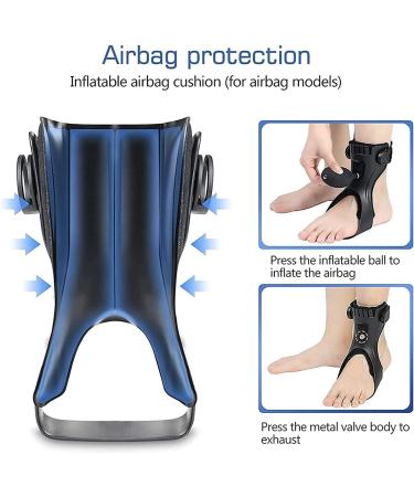 Buy Foot Orthosis Ankle Brace - Comfortable Inflatable Airbag Support for Hemiplegia & Stroke - Medium Right Foot - Buy Online on GoSupps.com