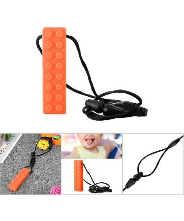 Lantuqib Teething Teether for Autism & ADHD | Safe Teether for Kids Over 3 Years | Orange Color | International Shipping - Buy Online on GoSupps.com