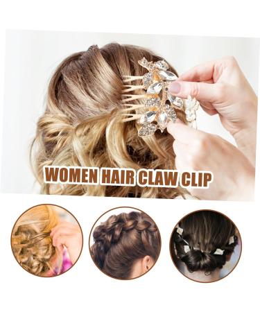 MAGICLULU hair comb bride hair side comb rhinestones Miss rhinestone hair comb bride issue card wedding eyebrow brush mini bangs comb hair accessories bride rhinestone hair comb - Buy Online on GoSupps.com