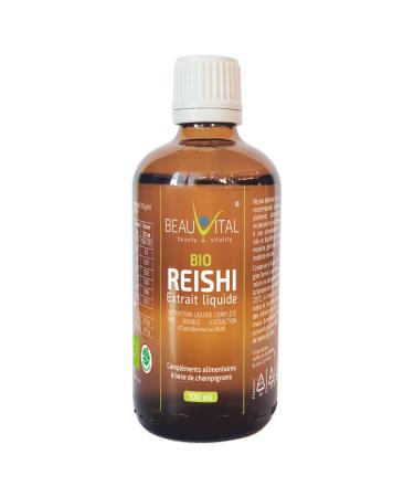 Organic Reishi Ganoderma Lucidum Liquid Extract by Double Glycerin Extraction, 100 ml