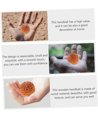 Frcolor 2-Pack Wooden Massage Balls - Decompression & Hand Therapy Aid for Gym & Home Use - Buy Online on GoSupps.com