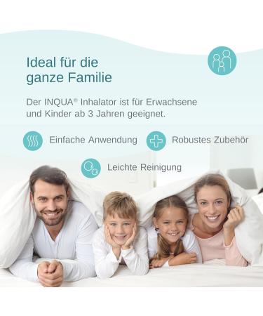Inqua Inhaler for Adults & Children | Nebulizer Inhalation Device with Masks Mouthpiece & NACL Solution International Shipping Available - Buy Online on GoSupps.com