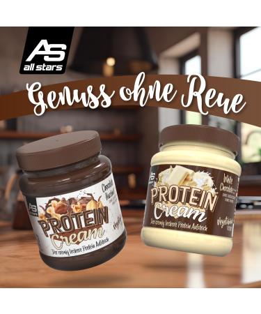 Buy All Stars Protein Cream Chocolate Hazelnut - Sugar-Free Palm Oil-Free 20% Whey Protein Delicious High-Protein Spread (330g) - International Shipping Available - Buy Online on GoSupps.com