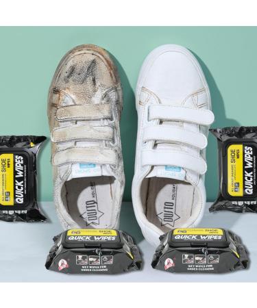 60 Pcs Shoe Wipes Sports&Leather Shoe Shine Wipes Surfactan Sneaker Cleaning Wipes for Remove Dirt Stains Trainer Cleaning Kit for Car Travelling Home - Buy Online on GoSupps.com