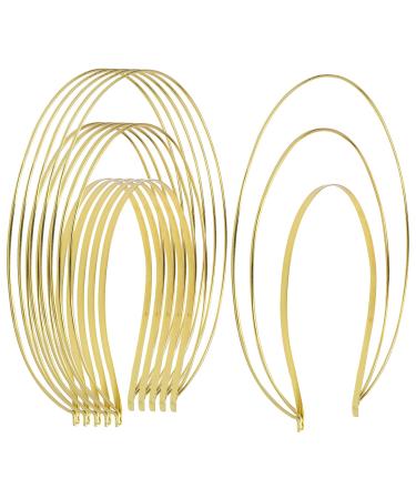 Gold Metal Queen Goddess Angel Halo Crown Headband Hairbands Tiara Hair Hoops DIY Craft Bands Headpieces Party Cosplay Costume Hair Accessories (6 Pack of 3 Layer) - Buy Online on GoSupps.com