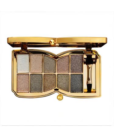 10 Colors Glitter Eyeshadow Palette Fine Pressed Shimmer Eye Shadow Powder Pallet Diamond Bright Makeup Set for Women (Color #6)