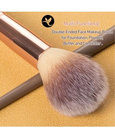 KINGMAS Double Ended Foundation Makeup Brush for Blending Liquid Powder, Concealer, Cream Cosmetics & Blush - Buy Online on GoSupps.com