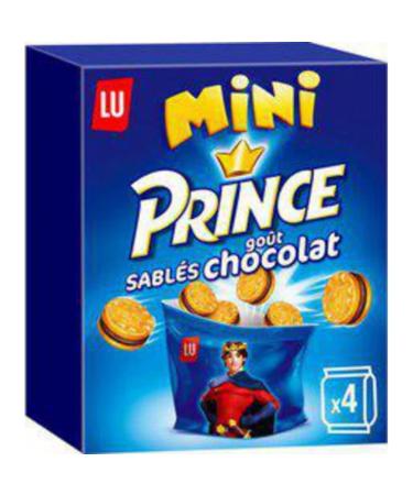 Lu Mini Prince Chocolate Biscuit Snack for Children, 4 x 40g