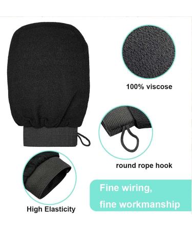 Cheeky Glow Exfoliating Gloves - 4PC Super Soft Body Scrub Mitts for Shower Exfoliation - Buy Online on GoSupps.com