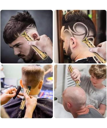 OSMARI Hair Trimmers T-Blade Trimmer Cordless Rechargeable Grooming Kits Zero Gapped Detail Beard Shaver with 3 Guide Combs for Family Children Men's (Black) - Buy Online on GoSupps.com