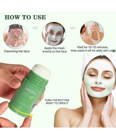 Buy Green Tea Clay Mask Stick - Deep Cleaning Oil Control & Hydration for All Skin Types | International Shipping Available - Buy Online on GoSupps.com