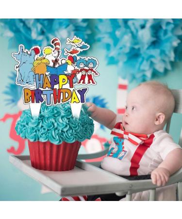 37Pcs Doctor Birthday Party Seuss Party Cake&Cupcake Toppers for Birthday Party Supplies Boys' Theme Birthday Party Decoration - Buy Online on GoSupps.com