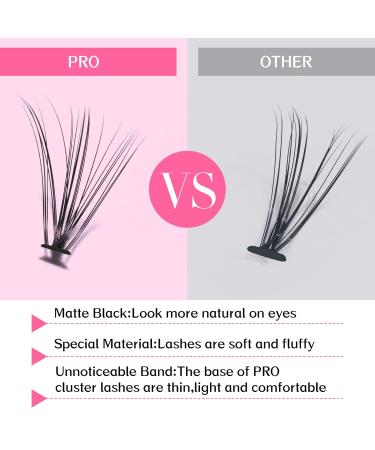 20D-C-07 Individual Eyelashes - 120 Clusters of DIY Extensions for Stunning Eyelash Looks at Home | 20D 0.07mm 14mm - Buy Online on GoSupps.com