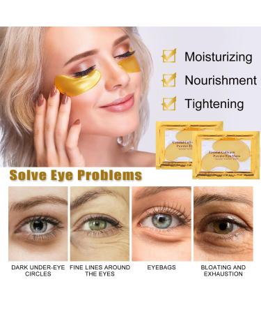 30 Pairs 24K Gold Eye Masks & Collagen Lip Masks - Anti-Wrinkle Under Eye Patches for Dark Circles & Puffy Eyes - Moisturizing Gel Treatment Pads - Buy Online on GoSupps.com