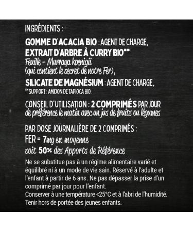 Organic Iron 7mg Anti-Fatigue Immune System High Absorption 90 Vegan Swallow Tablets Iron Supplements 45 Days of - Buy Online on GoSupps.com