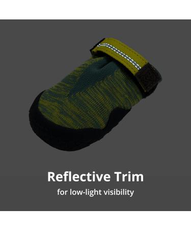 Ruffwear Hi & Light Dog Shoes - Premium Breathable Grip Trail Boots for Running & Climbing - Protects Injured Paws in Hot/Cold Weather - 7cm River Rock Green - Buy Online on GoSupps.com