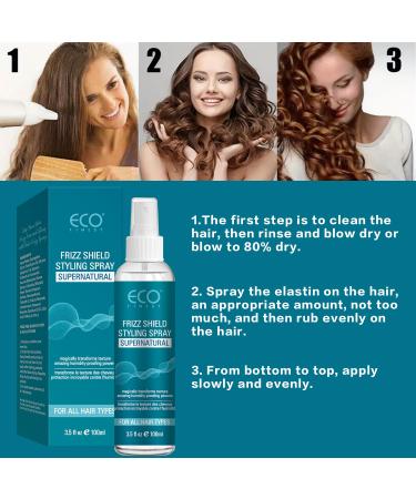 Natural Anti-Frizz Spray Leave-In Conditioner Spray for Frizzy Dry Hair Lightweight Adds Shine and Reduces Frizz - Buy Online on GoSupps.com