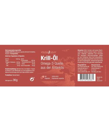 High-Dose Krill Oil Capsules 1000mg - 60 Capsules | Omega-3 Superba with 100mcg Astaxanthin | International Shipping - Buy Online on GoSupps.com