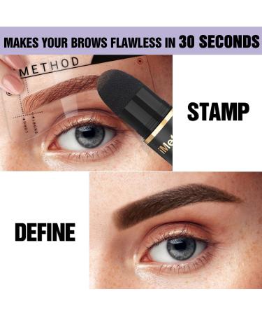 iMethod Kit de tampons et pochoirs pour sourcils - Kit de tampons et de modelage pour sourcils parfaits - 27 tampons sourcils - Durable tanche facile utiliser - Marron clair - Buy Online on GoSupps.com