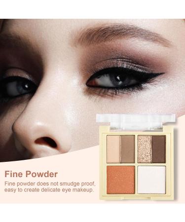 6 Colors Eye Shadow Palette Natural No Smudging Eyeshadow Palette Professional Glitter Eye Shadow for Women Makeup Sillervan B - Buy Online on GoSupps.com