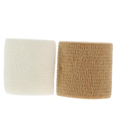 Hemoton 12 Rolls Bandages Athletic Tape Knee wrap Adhesive Foot Wraps for Pain wrap Sports wrap Tape Head wrap Pressure Sports Bag Breathable Non-Woven Fabric