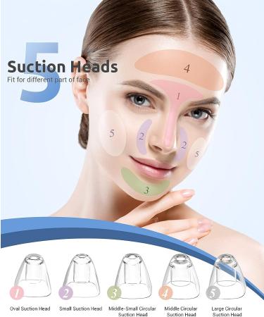 Blackhead Vacuum Remover | Rechargeable Electric Pore Cleaner Kit with 5 Suction Probes - Buy Online on GoSupps.com