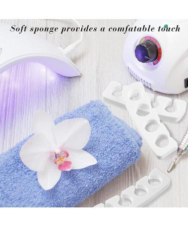Pedicure Toe Separators - 300 Pcs Bulk Nail Polish Separators for Men Women - Comfy Soft Pedicure Supplies in White - Buy Online on GoSupps.com