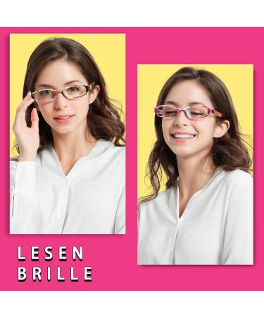 Cojwis 4 Pack Reading Glasses for Women - Stylish Multi-Colored Readers with HD Clear Lens (2.00 Prescription) - Buy Online on GoSupps.com