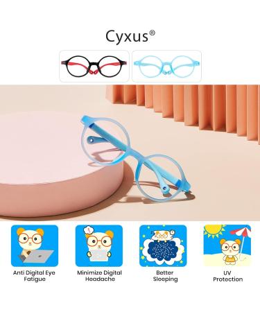 Cyxus Kids Blue Light Filter Glasses | Non-Prescription Ultem | Lightweight Gaming PC Glasses for Boys & Girls - Buy Online on GoSupps.com