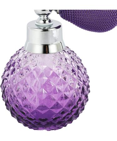 Bassulouda 110ml Vintage Crystal Spray Bottle Perfume White Short Atomizer Refillable Glass - Buy Online on GoSupps.com