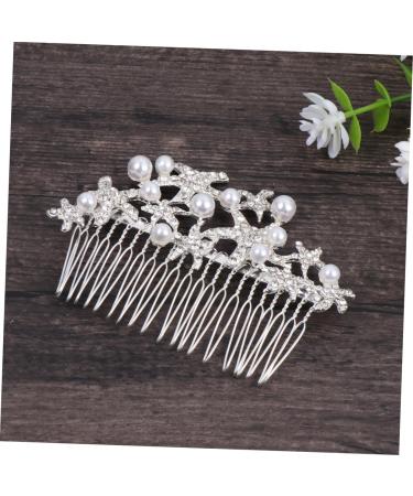 DOITOOL Tiara Wedding Hair Comb Pearl Hair Comb Bridal Headdress Wedding Headpiece Bride Alloy Hair Accessories - Buy Online on GoSupps.com
