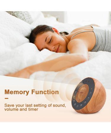 Housbay White Noise Machine - 31 Soothing Sounds, Loud Stereo, Auto-Off Timer - Perfect for Baby, Kids, Adults - Wood Grain - Buy Online on GoSupps.com