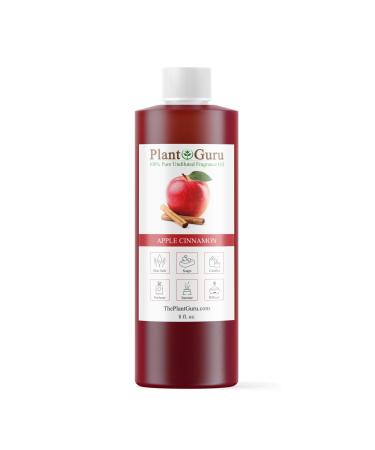 Plant Guru Apple Cinnamon Fragrance Oil 8 fl. oz. - Aromatherapy Scented Oil for DIY Soap Candles Bath Bombs Reed Diffusers