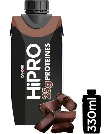  HiPRO Danone HiPRO Protein Drink - Chocolate - 24 x 330ml - High in Protein No Added Sugars Lactose Free - Buy Online on GoSupps.com