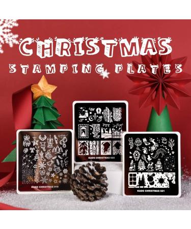 Alexnailart Christmas Halloween Nail Stamping Plate (CHRISTMAS 021) - Manicure Templates for Festive Nail Art - Buy Online on GoSupps.com
