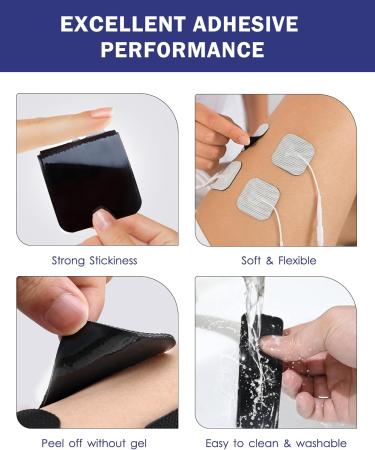 TENS Unit Replacement Pads - Nursal Reusable Self-Adhesive Electrodes (20 Pack) - Latex Free Compatible with TENS 7000 AUVON Etekcity Nicwell Care - Buy Online on GoSupps.com