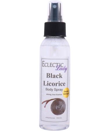 Black Licorice Body Spray (Double Strength) 4 ounces Body Mist for Women with Clean Light & Gentle Fragrance Long Lasting Perfume with Comforting Scent for Men & Women Cologne with Soft Subtle 4 Fluid Ounces (Double Strength)