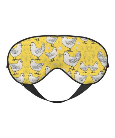 Yellow Chicken Soft Sleep Eye Mask Female Breathable Eye Patch Perfect for Travel and Relaxation