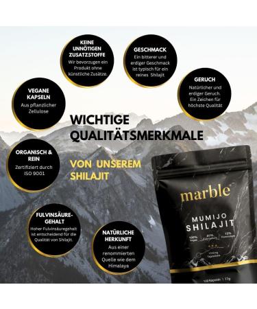  Marble Shilajit 120 Capsules of Original Himalayan Milk with MCT Oil Ultra-strength in a sachet 1500 mg daily dose - Buy Online on GoSupps.com