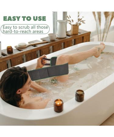 Liseternal Shower Back Scrubber for Women - Exfoliating Body Scrubber with Thickened Sponge - Machine Washable - 39.4'' x 4.9 - Buy Online on GoSupps.com