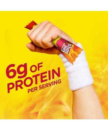 Slim Jim Snack Sized Original Spicy Sausage Snacks (14 total sticks 8g per) with Water Cooler Trivia Game by BIG MAPLE . Great for Snacking at Home School Office Friends Family - Buy Online on GoSupps.com
