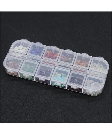 Natural Crystal Rough 12Color/Set Irregular Natural Nail Crystal Stone Sequins Charm Agate Gem Gravel DIY Nail Decoration Bead Crystal - Buy Online on GoSupps.com