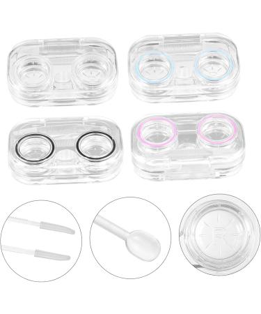 Shop Wofashpuret 8-Unit Clear Contact Lens Case - Portable Eye Care Holder & Invisible Apron - International Shipping Available - Buy Online on GoSupps.com