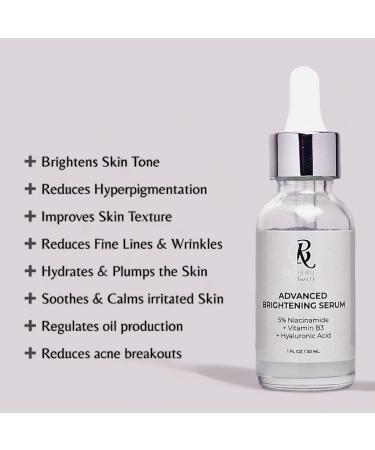 Advanced Brightening Serum | Niacinamide & Hyaluronic Acid | Multi-Action Skin Hydration & Complexion Improvement - Buy Online on GoSupps.com