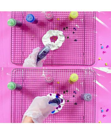 10 Pcs White Cotton Scrunchies and 5 Pcs Headband Set | Tie Dye Party Supplies for Women | Non-slip Hair Accessories - Buy Online on GoSupps.com