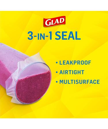 Glad Plastic Food Wrap Variety Pack - Press'n Seal, Freeze N Seal, Cling N Seal - 3 Rolls, 320 Total Square Feet - Buy Online on GoSupps.com
