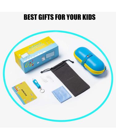 Kids Blue Light Blocking Glasses | Computer Gaming Screen Glasses for Boys Girls 5-13 | Flexible Frame | Square/Pink - Buy Online on GoSupps.com