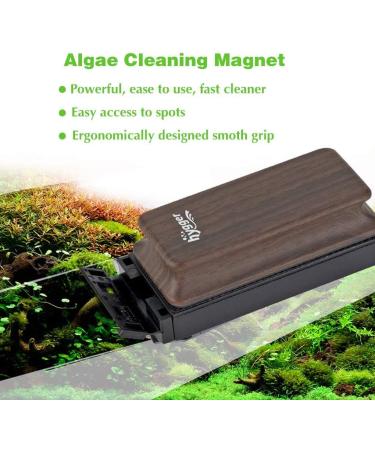 Hygger Aquarium Magnetic Cleaner with Scraper - Algae Magnet Cleaning Tool for Fish Tank - Buy Online on GoSupps.com