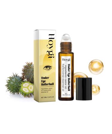 Eye Serum Frankincense Eye Roller with Castor Oil for Dark Circles Puffy Eyes and Wrinkles Anti Aging Eye Serum Cream 0.34 Fl Oz