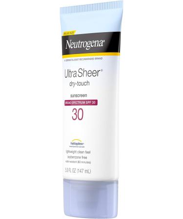 Neutrogena Ultra Sheer Dry-Touch Water-Resistant Non-Greasy Sunscreen Lotion with Broad Spectrum SPF 30 5 fl. oz - Buy Online on GoSupps.com